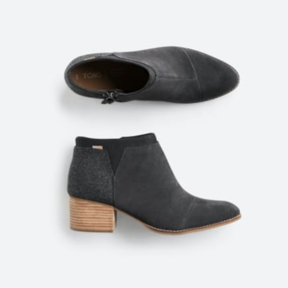 Loren Suede Heeled Bootie
